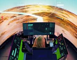 Kennedy operating an immersive simulation interface